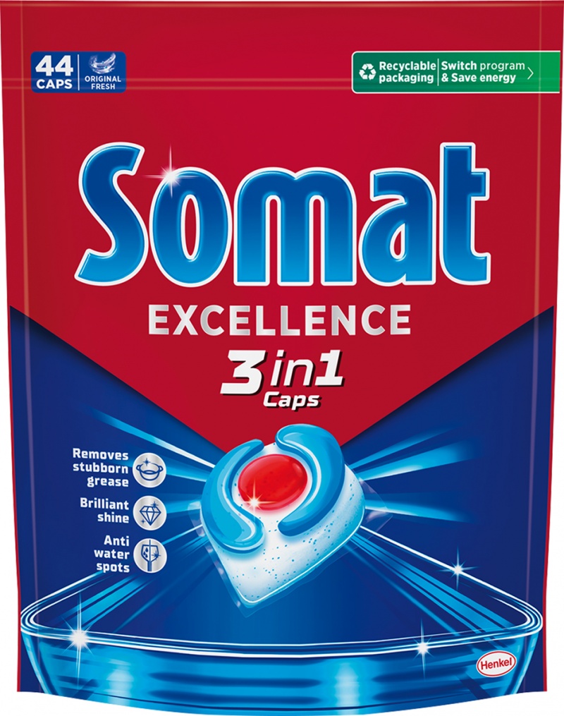 400481-408938-kapsulki_do_zmywarki_somat_excellence_3w1_44-800w-1 Kapsułki do zmywarki SOMAT Excellence 3w1, 44 szt., lemon - obrazek 1