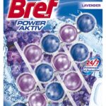 Kulki myjąco-zapachowe do toalet BREF Power Aktiv Lavender, 3x50g