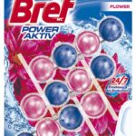 Kulki myjąco-zapachowe do toalet BREF Power Aktiv Flower, 3x50g