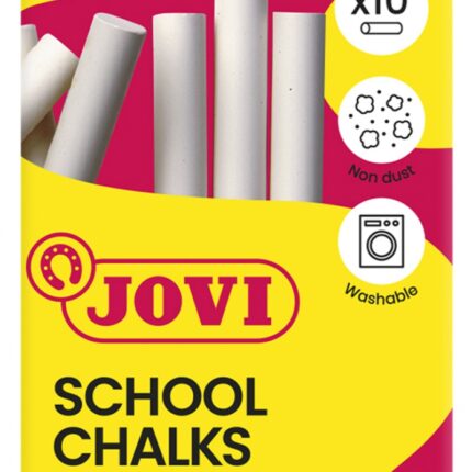 Kreda szkolna JOVI, zestaw 10 szt., biała