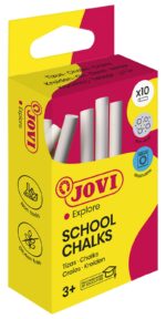 Kreda szkolna JOVI, zestaw 10 szt., biała - obrazek 2