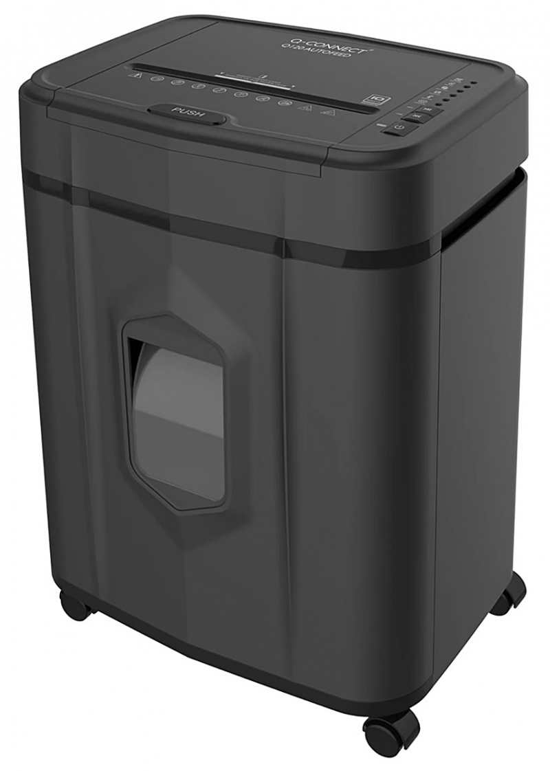400591-409908-niszczarka_q_connect_q120_z_automatycznym_po-800w Niszczarka Q-CONNECT Q120, z automatycznym podajnikiem, czarna - obrazek 1