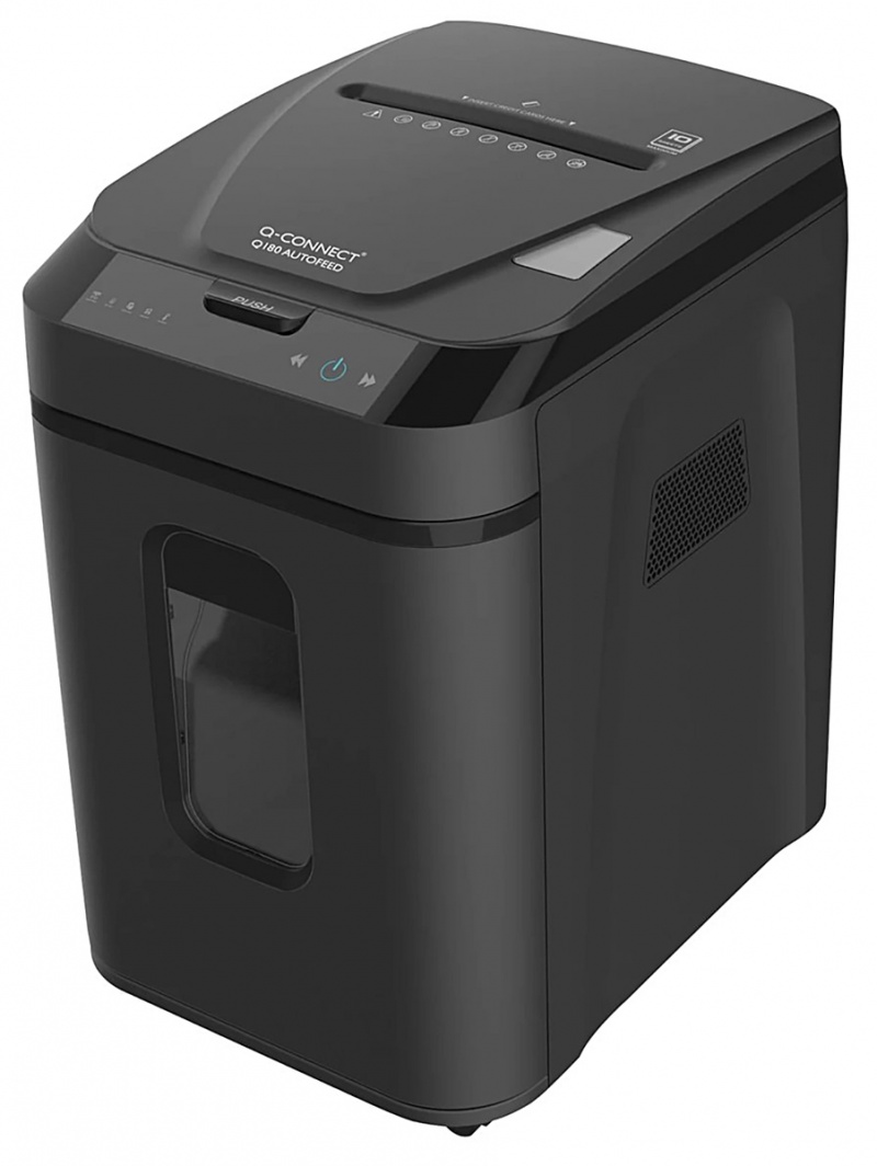 400602-409909-niszczarka_q_connect_q180_z_automatycznym_po-800w Niszczarka Q-CONNECT Q180, z automatycznym podajnikiem, czarna - obrazek 1