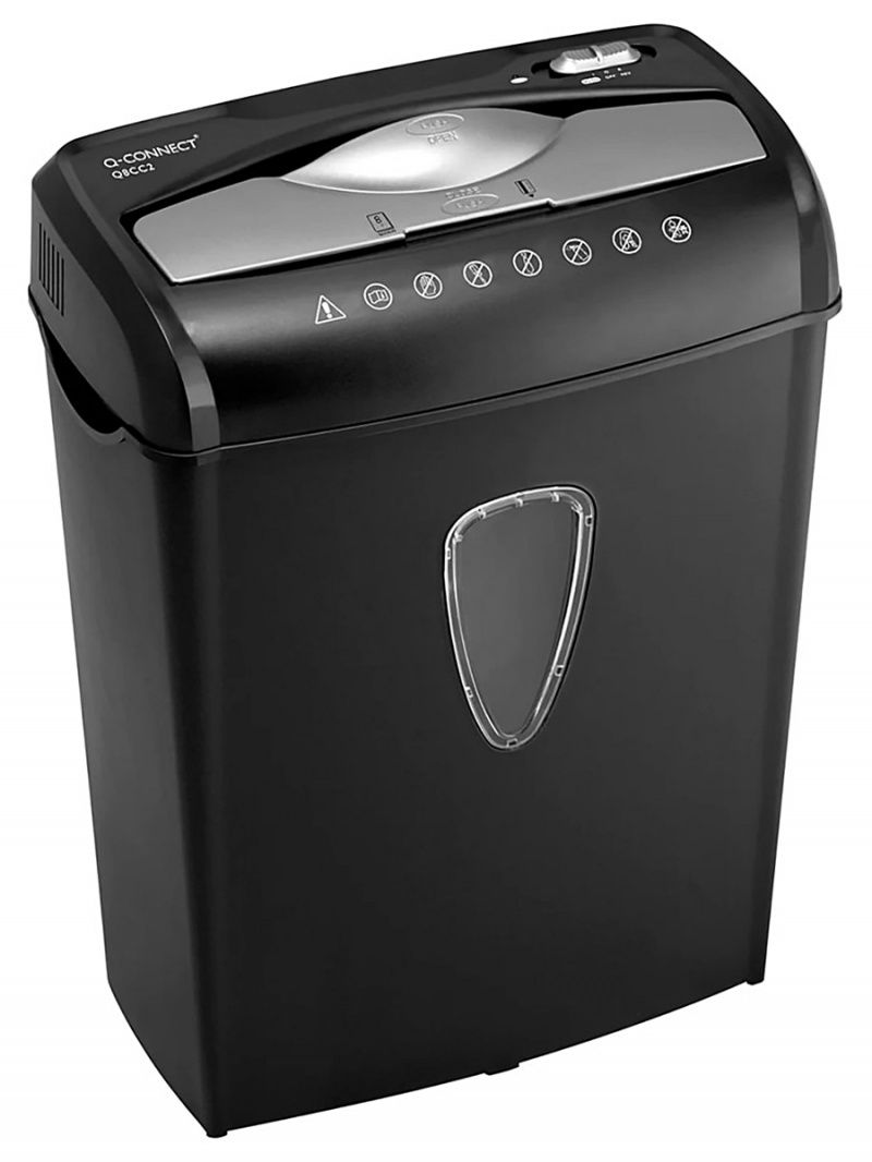 400633-409911-niszczarka_q_connect_q8cc_czarna-800w Niszczarka Q-CONNECT Q8CC, czarna - obrazek 1