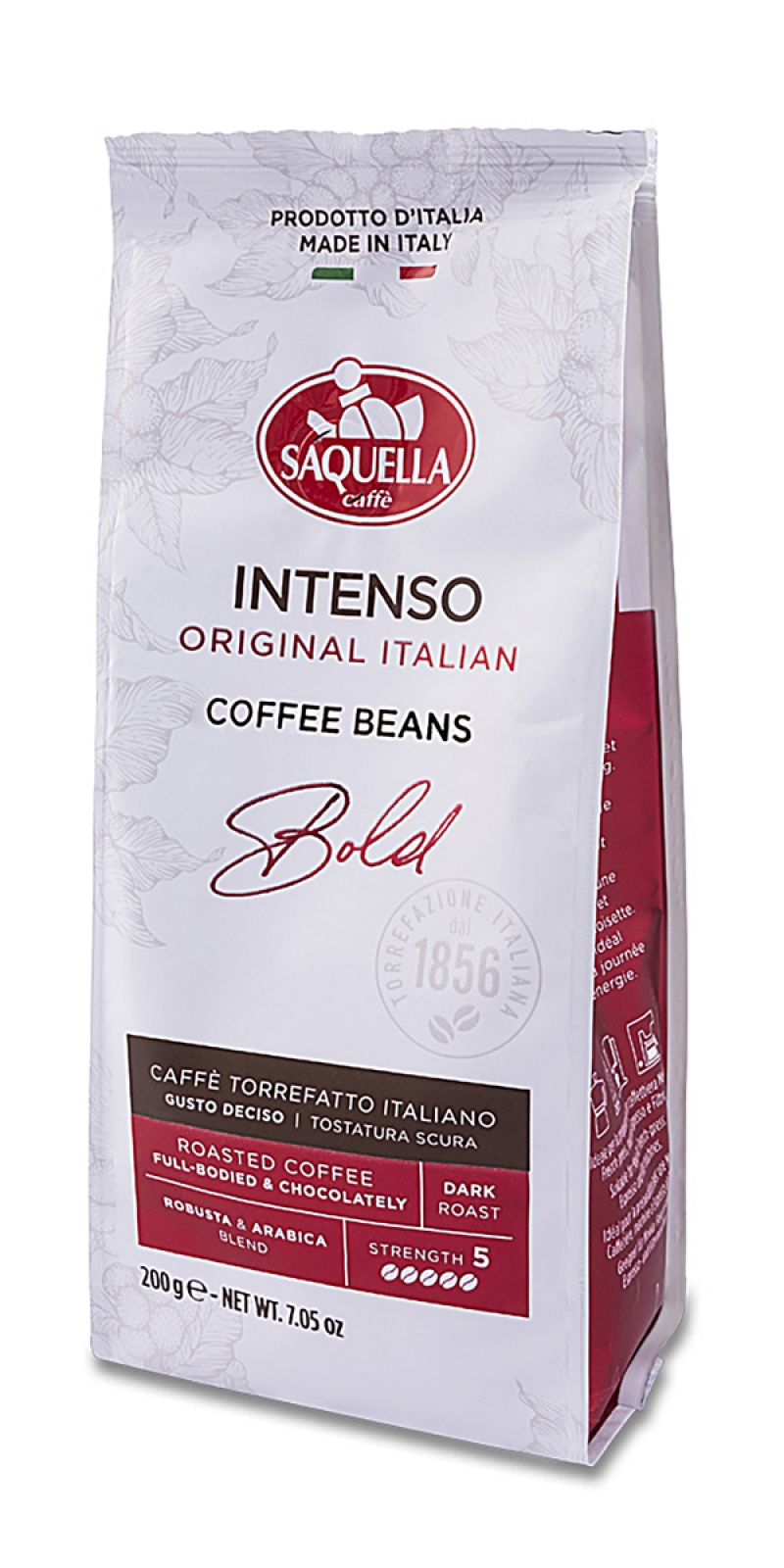 400695-408962-kawa_saquella_intenso_bold_ziarnista_200g-800w Kawa SAQUELLA Intenso Bold, ziarnista, 200g - obrazek 1