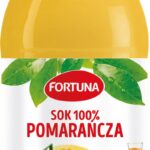Sok FORTUNA, pomarańczowy, szkło, 0,3l (opakowanie 15 szt.)