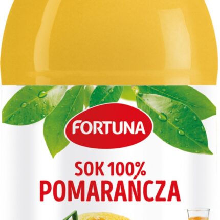 Sok FORTUNA, pomarańczowy, szkło, 0,3l (opakowanie 15 szt.)
