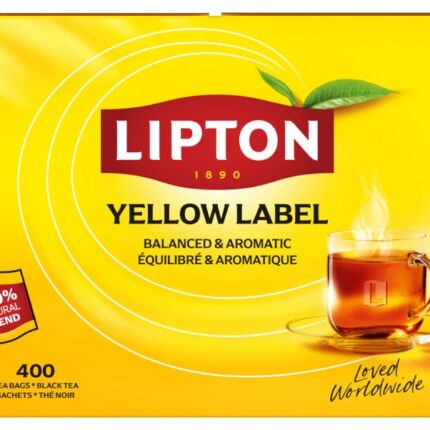 Herbata LIPTON czarna, Yellow Label, 400 torebek