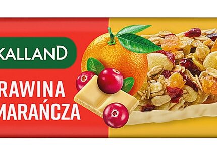 Baton zbożowy Ba!, żurawina i pomarańcza, Bakalland, 40g (opakowanie 25 szt.)