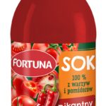 Sok FORTUNA, pomidorowy pikantny, szkło, 0,3l (opakowanie 15 szt.)