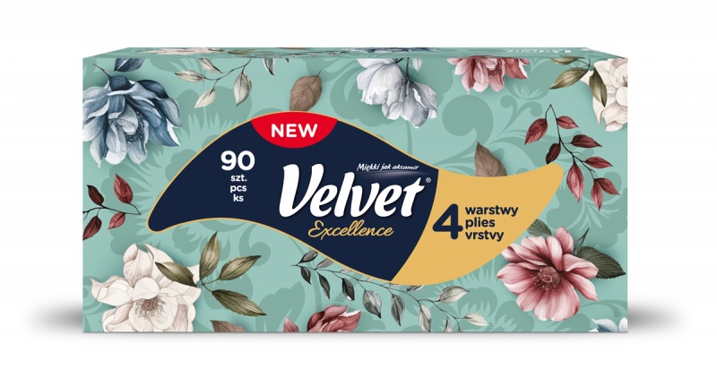 400770-411529-chusteczki_kosmetyczne_velvet_excellence_4_w-800w-1 Chusteczki kosmetyczne VELVET Excellence, 4-warstwowe, 90 listków, białe - obrazek 1