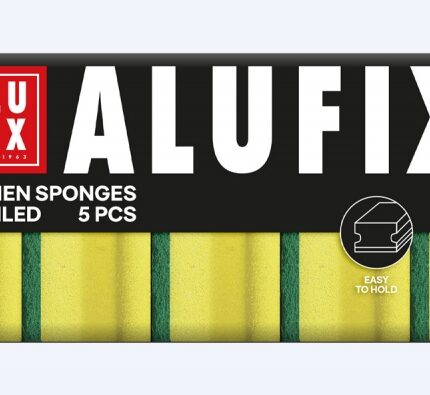 Gąbki kuchenne ALUFIX Professional, profilowane, 96x70x45mm, 5 szt., żółte