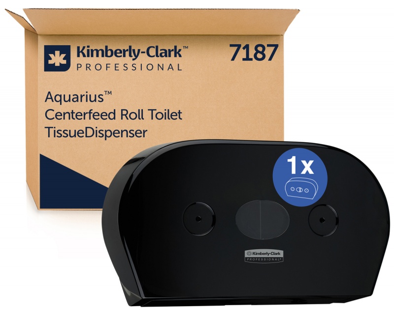 401599-412230-dozownik_podwojny_do_papieru_toaletowego_kim-800w-1 Dozownik podwójny do papieru toaletowego KIMBERLY-CLARK, 7187, centralne odwijanie, czarny - obrazek 1