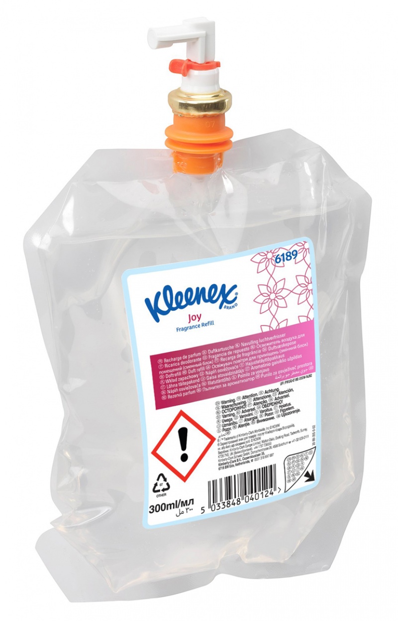 401637-412236-odswiezacz_powietrza_kleenex_joy_wklad_300_m-800w-1 Odświeżacz powietrza KLEENEX Joy, wkład 300 ml, bezbarwny (opakowanie 6 szt.) - obrazek 1