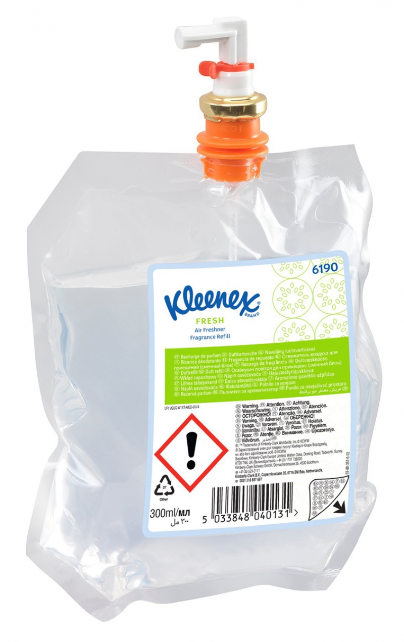 401642-412237-odswiezacz_powietrza_kleenex_fresh_wklad_300-800w-1 Odświeżacz powietrza KLEENEX Fresh, wkład 300 ml, bezbarwny (opakowanie 6 szt.) - obrazek 1