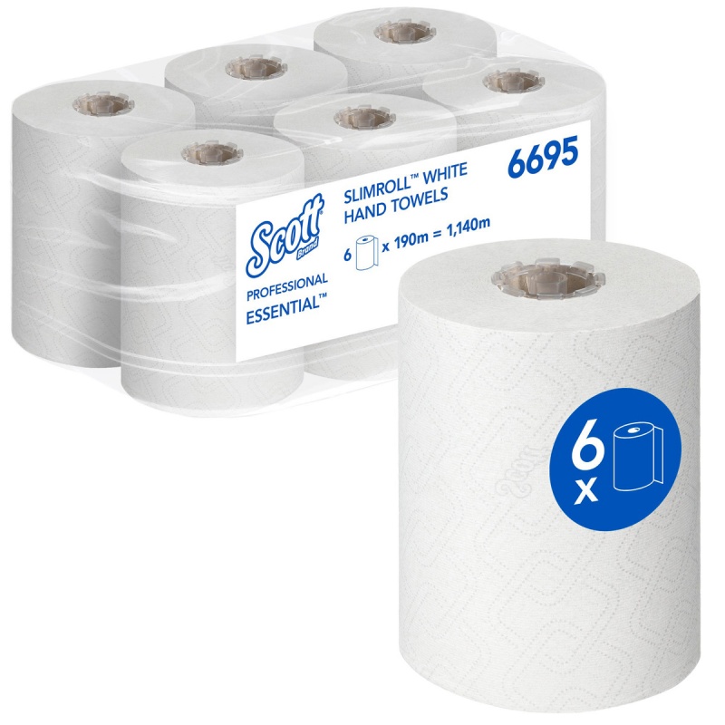 401674-412218-recznik_papierowy_w_roli_scott_essential_sli-800w-1 Ręcznik papierowy w roli SCOTT Essential Slimroll, 1-warstwowy, 190 m, 760 listków, 6 rolek, biały - obrazek 1