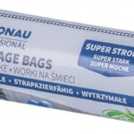 Worki na śmieci DONAU PROFESSIONAL, wytrzymałe, super mocne, z taśmą, 35l, 15 szt., niebieskie