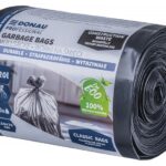 Worki na śmieci DONAU PROFESSIONAL, wytrzymałe, super mocne, budowlane, 120l, 10 szt., czarne