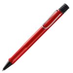 Długopis LAMY Safari 214, M, z niebieskim wkładem, czerwony