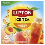Herbata LIPTON, do parzenia na zimno, brzoskwinia, 10 torebek