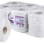 Papier toaletowy makulaturowy DONAU EXPERT Jumbo, 1-warstwowy, 750 listków, 12szt., biały
