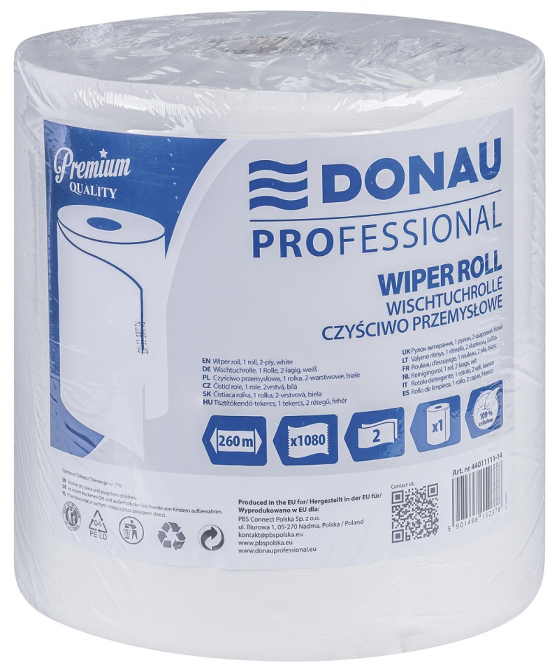 404523-413271-czysciwo_przemyslowe_donau_professional_2_wa-800w Czyściwo przemysłowe DONAU PROFESSIONAL, 2-warstwowe, 1080 listków, białe - obrazek 1