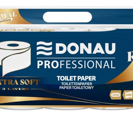 Papier toaletowy celulozowy DONAU PROFESSIONAL, 3-warstwowy, 200 listków, 10szt., biały