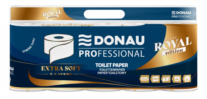 404568-414116-papier_toaletowy_celulozowy_donau_profession-800w Papier toaletowy celulozowy DONAU PROFESSIONAL, 3-warstwowy, 200 listków, 10szt., biały - obrazek 1