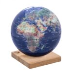 Globus TROIKA Explorer 360, śr. 25 cm, dębowa podstawa, fizyczny, granatowy