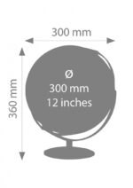 Globus TROIKA Juri Light Flex, śr. 30 cm, dotykowy, niebiesko-zielony - obrazek 2