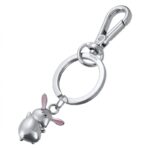 Brelok TROIKA Tiny Rabbit, metal, srebrny