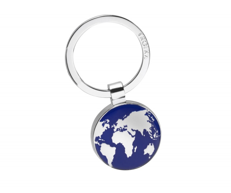 404822-414133-brelok_troika_around_the_world_emaliowany_me-800w Brelok TROIKA Around The World, emaliowany metal, niebiesko-srebrny - obrazek 1