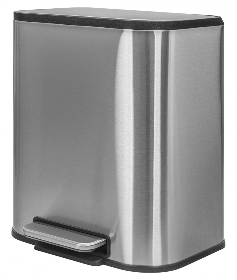 405336-414738-kosz_ze_stopka_donau_home_wolnoopadajacy_pro-800w-1 Kosz ze stopką Donau Home, wolnoopadający, prostokątny, 12l, srebrny mat - obrazek 1