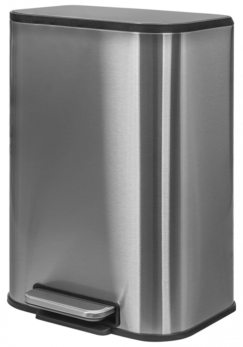 405341-414737-kosz_ze_stopka_donau_home_wolnoopadajacy_pro-800w-1 Kosz ze stopką Donau Home, wolnoopadający, prostokątny, 20l, srebrny mat - obrazek 1