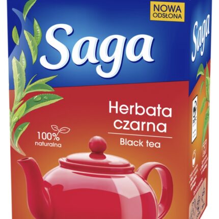 Herbata SAGA, ekspresowa, 90 torebek (opakowanie 12 szt.)