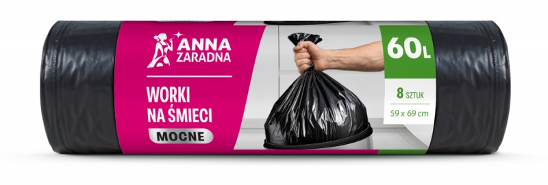 405395-414735-worki_na_smieci_anna_zaradna_mocne_60l_8_szt-800w Worki na śmieci ANNA ZARADNA, mocne, 60l, 8 szt., czarne - obrazek 1