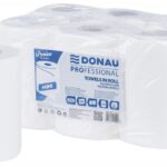 Ręcznik w roli celulozowy DONAU PROFESSIONAL Mini, 2-warstwowy, 240 listków, 6szt., biały
