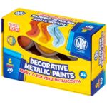 akwarele Astra o połysku metalic. 6 kol x 20 ml STANDARD BOX