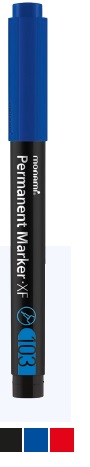 Marker pernamentny XF 103 niebieski Marker pernamentny XF 103 niebieski - obrazek 1