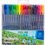 Cienkopisy trójkątne 0,4 mm ASTRAPEN Pixel One - 18 kolorów