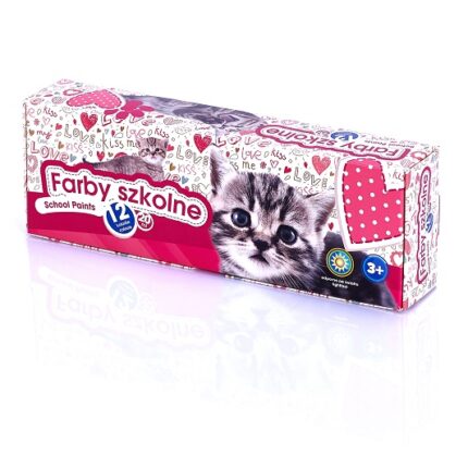 Farby szkolne Kotki 12 kol x 20 ml