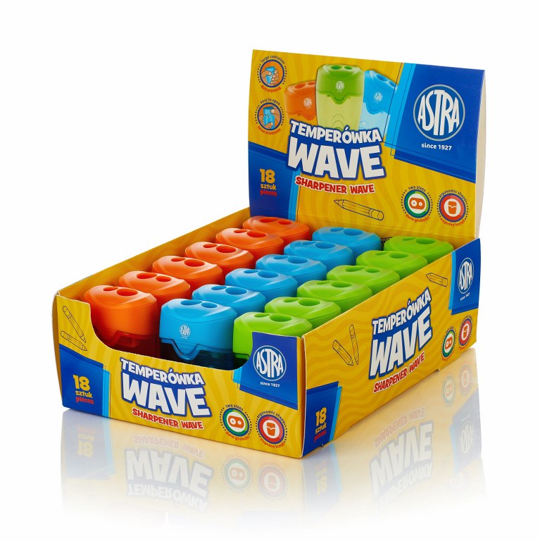 Temperówka 2 otwory Astra Wave-dis.18szt.. Temperówka 2 otwory Astra Wave-dis.18szt.. - obrazek 1