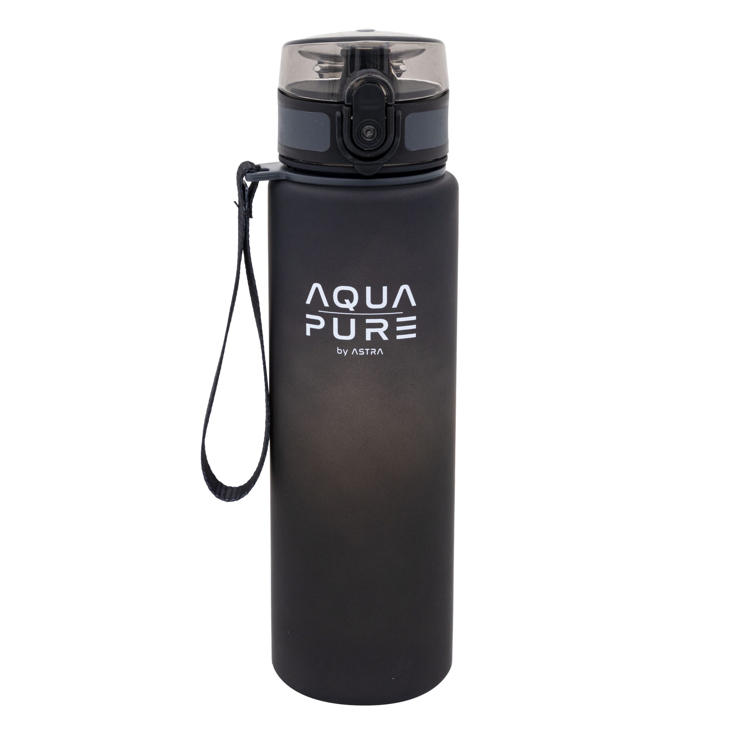 Bidon AQUA PURE by ASTRA 600 ml - grey/black Bidon AQUA PURE by ASTRA 600 ml - grey/black - obrazek 1