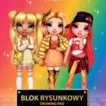 Blok rysunkowy RAINBOW HIGH A4 100g 20 ark