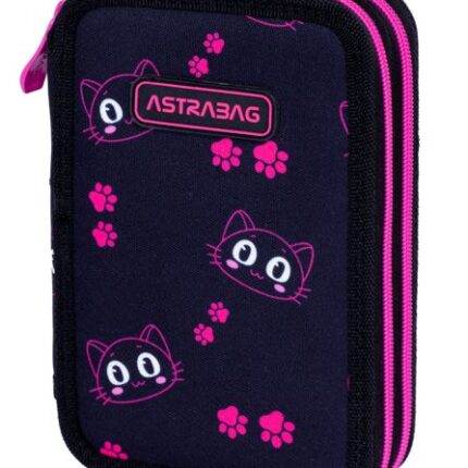 Piórnik podwójny bez wyposażenia ASTRABAG CAT'S EYES, AC2