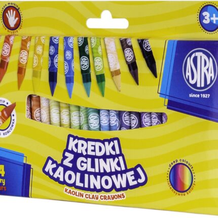 Kredki grafionowe okrągłe ASTRA - 24 kolory - 7/85 mm