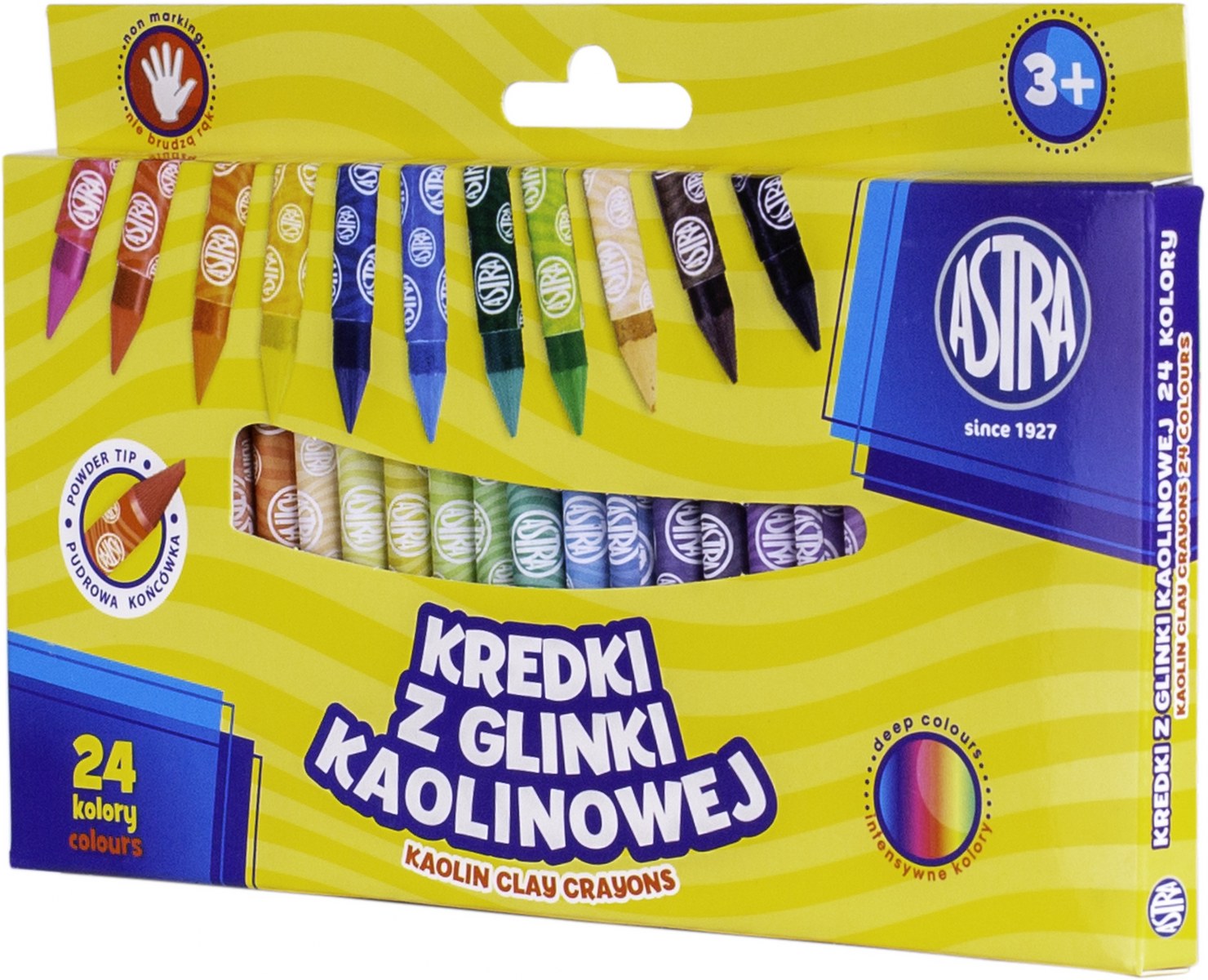 Kredki grafionowe okrągłe ASTRA - 24 kolory - 7/85 mm Kredki grafionowe okrągłe ASTRA - 24 kolory - 7/85 mm - obrazek 1