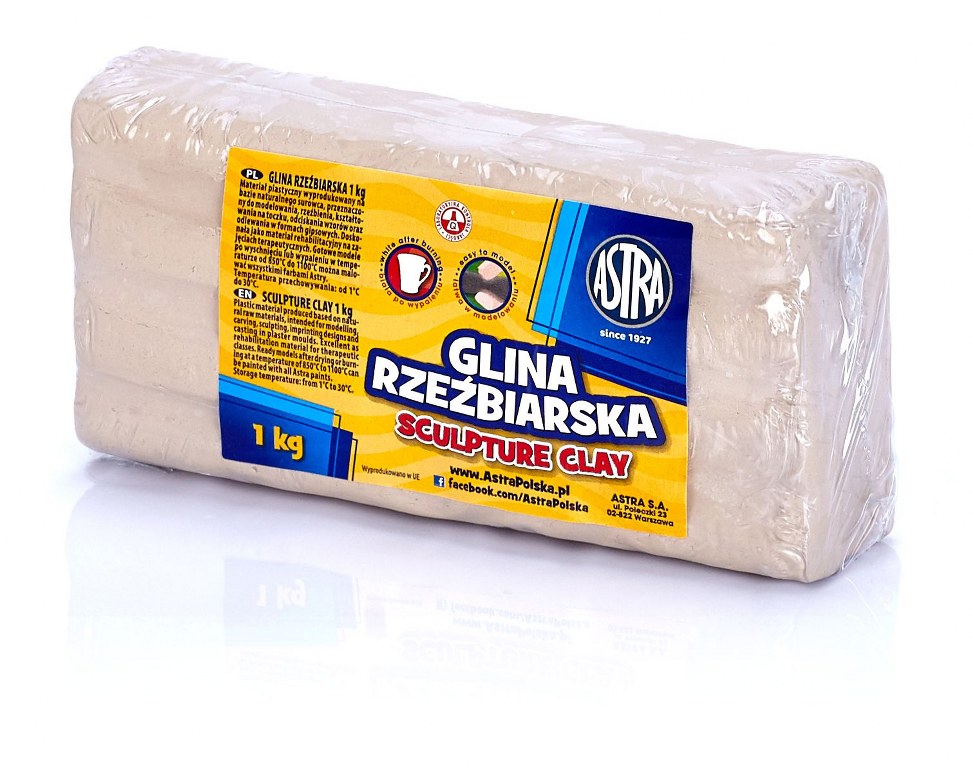 GLINA RZEŹBIARSKA 1KG (FOLIA) GLINA RZEŹBIARSKA 1KG (FOLIA) - obrazek 1