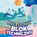 Blok kolorowy barwiony w masie ASTRAPAP PASTEL A3 170g 10 ark