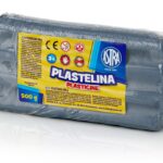 Plastelina metaliczna Astra 500g srebrna